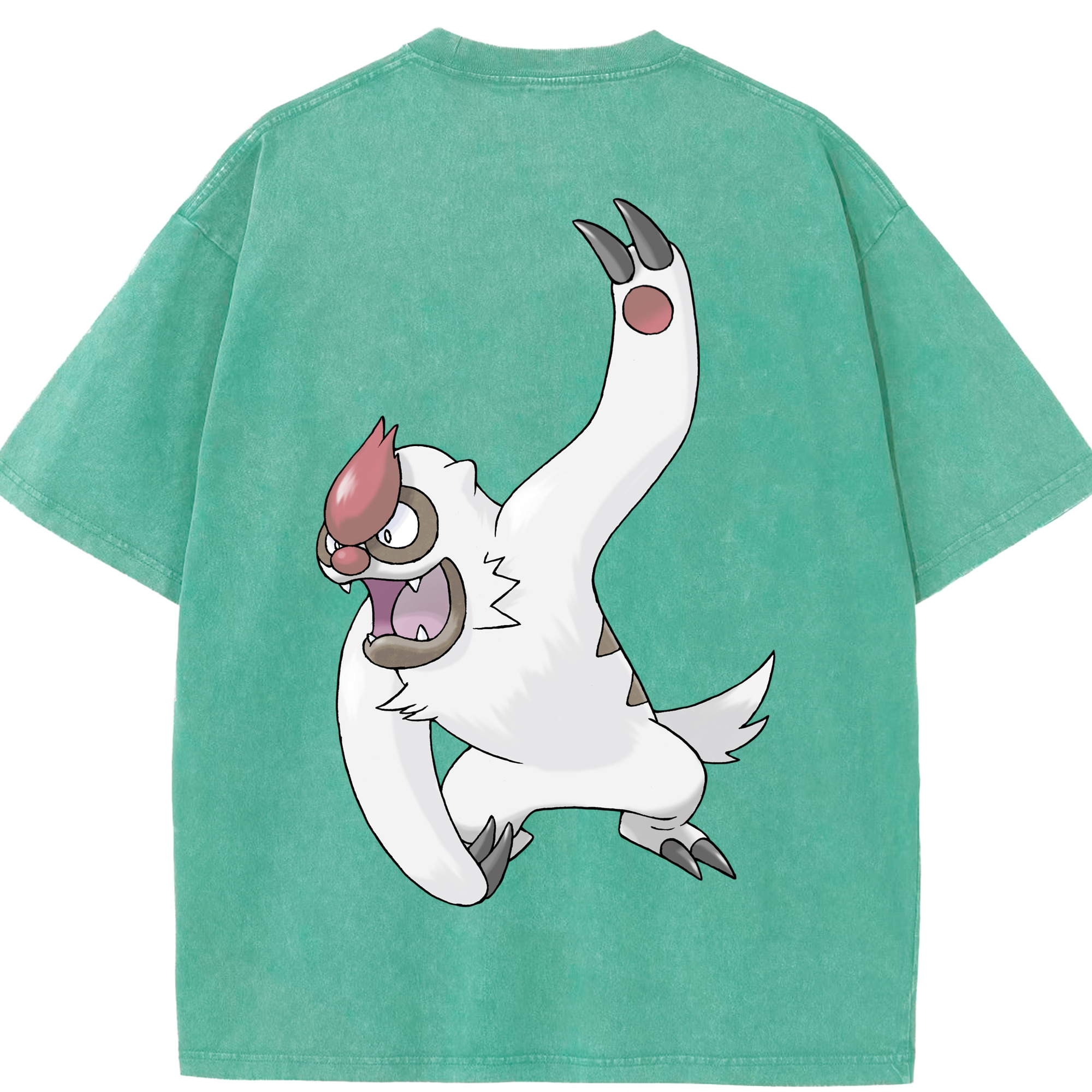 （画像用） ポケットモンスター Pokémon 綿100% ヴィンテージ風 半袖Tシャツ（背面プリント）